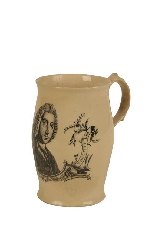 CREAMWARE MUG transfer printed with a vignette