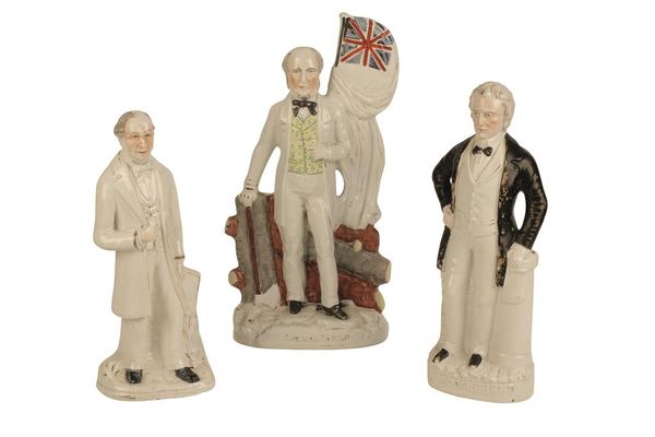 STAFFORDSHIRE POTTERY FIGURES OF GLADSTONE