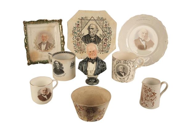 WILLIAM GLADSTONE: A COMMEMORATIVE POTTERY PLATE