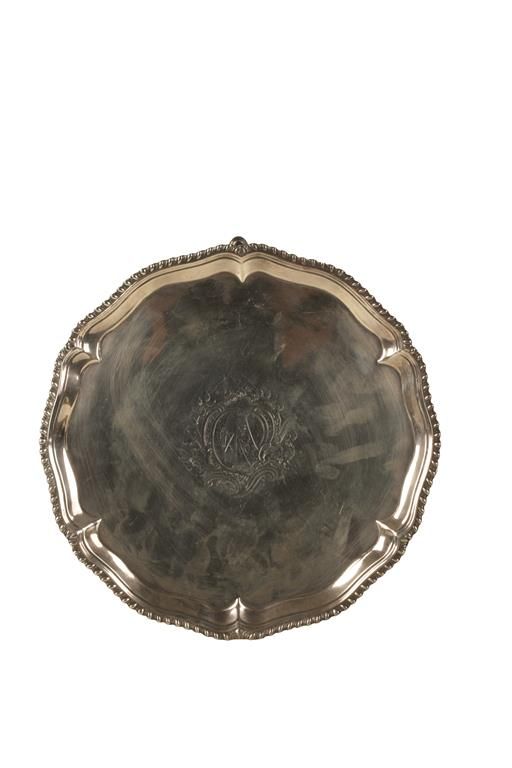 GEORGE III SILVER SALVER by John Cox, London, 1769