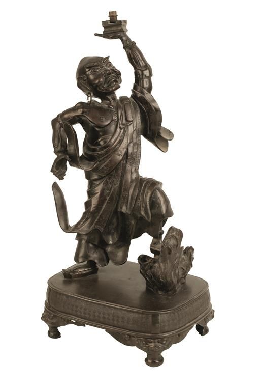 CHINESE BRONZE FIGURE OF AN IMMORTAL