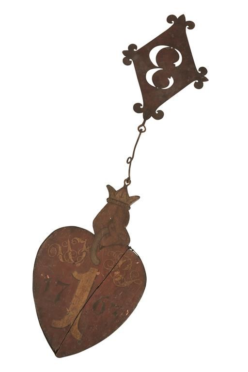 UNUSUAL HANGING SIGN, possibly 18th century