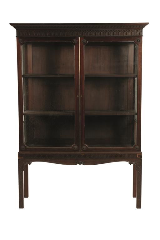 GEORGE II STYLE MAHOGANY CHINA CABINET