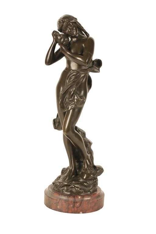 EUGENE MARIOTON FRENCH BRONZE FIGURE