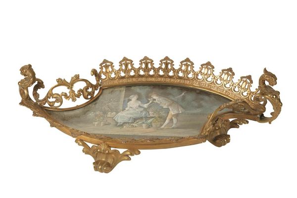 VICTORIAN GILT BRONZE ROCOCO TRAY