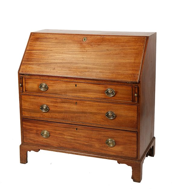 GEORGE III MAHOGANY BUREAU