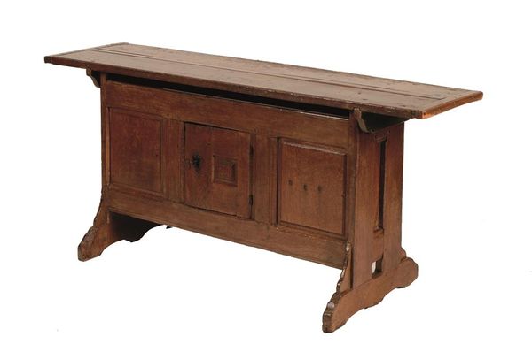 A LATE GOTHIC OAK MONASTIC TABLE