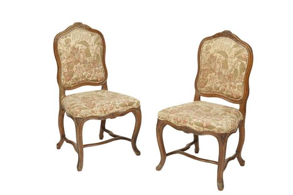 PAIR OF LOUIS XV STYLE SIDE CHAIRS
