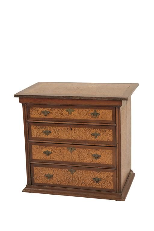 WILLIAM AND MARY "SEAWEED" MARQUETRY CHEST OF DRAWERS