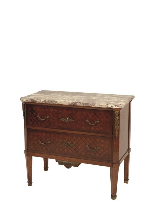 LOUIS XVI STYLE PARQUETRY COMMODE