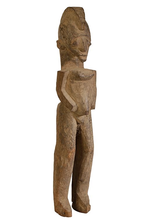 WOODEN LOBI STANDING FIGURE