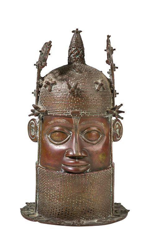 BENIN STYLE BRONZE HEAD