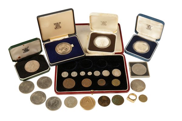 COLLECTION OF COINS including an incomplete 1937 proof set