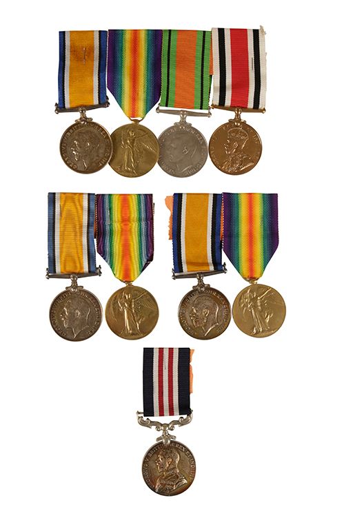 THREE GREAT WAR MEDAL GROUPS