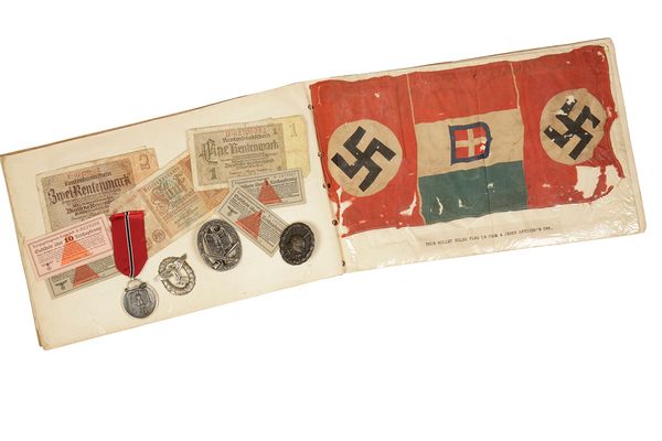 GERMAN MEDALS AND WW2 SCRAPBOOK