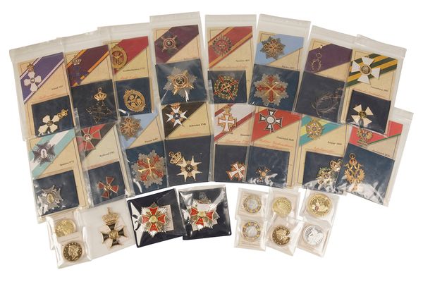 NINETEEN REPRODUCTION FOREIGN MEDALS