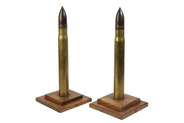 PAIR OF WWI ARTILLERY SHELLS