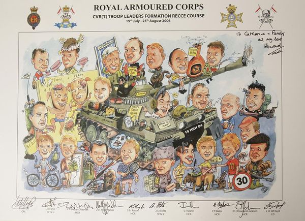 HOWARD O'BRIEN (OBYART) 'ROYAL ARMOURED CORPS CVR(T) LEADERS FORMATION RECCE COURSE