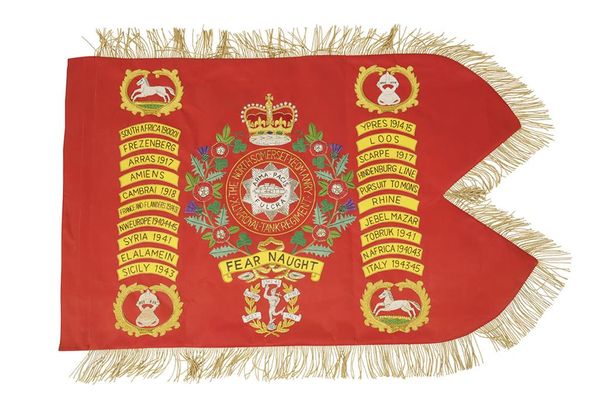 NORTH SOMERSET YEOMANRY 44TH RTR BATTLE HONOURS STANDARD