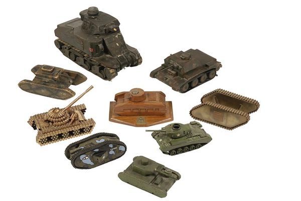 NINE MODEL TANKS