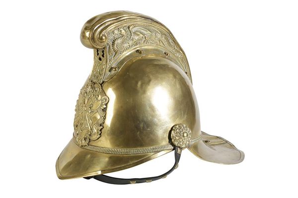 BRASS FIRE HELMET from the Fire Brigade of France