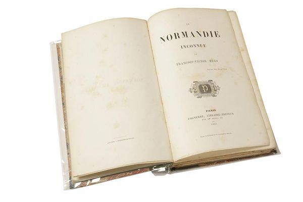 FRANCOIS-VICTOR HUGO 'La Normandie Inconnue' first edition, Paris 1857