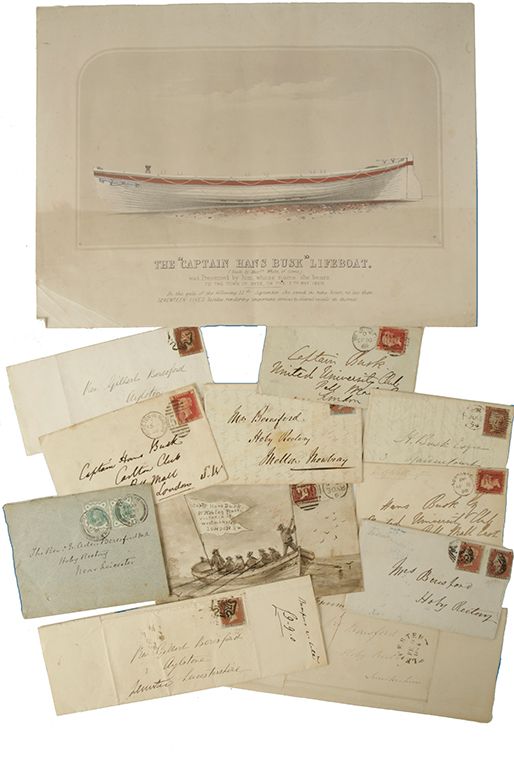 CAPTAIN HANS BUSK (1815-1882): a rare collection of correspondence and postal material