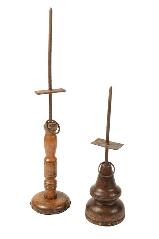 TWO VICTORIAN HAWKING STANDS