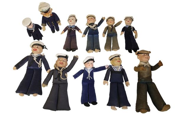 COLLECTION OF VINTAGE SAILOR DOLLS