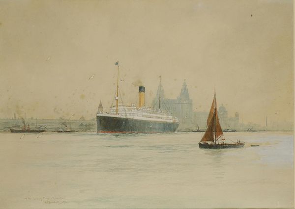 WILLIAM MINSHALL BIRCHALL (1884-1941) 'OFF THE LANDING STAGE, LIVERPOOL'