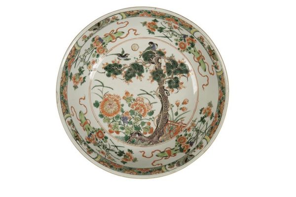 LARGE FAMILLE VERTE BASIN, KANGXI PERIOD