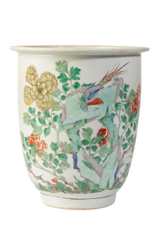 FAMILLE VERTE JARDINIERE, QING DYNASTY