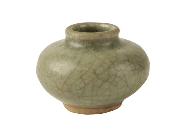 SMALL 'ICE' CRACKLE GLAZED CELADON JARLET, SONG DYNASTY