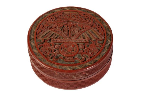 CINNABAR LACQUER BOX AND COVER, QING DYNASTY, 18TH / 19TH CENTURY