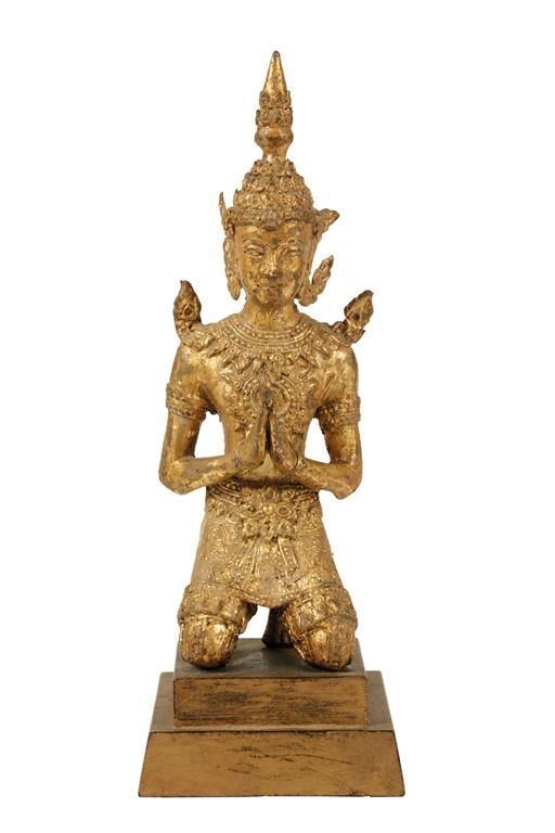 GILT BRONZE BUDDHA, THAILAND, 19TH CENTURY