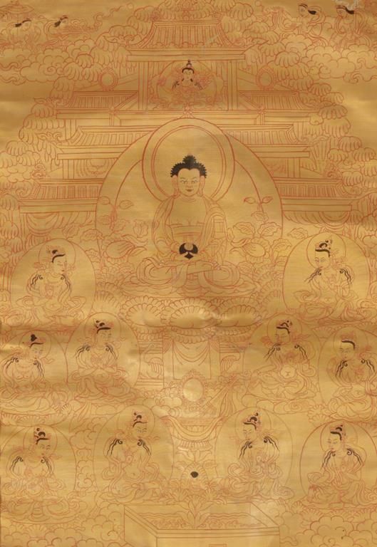 THANGKA WITH SHAKYAMUNI, TIBET, LATE 19TH / EARLY 20TH CENTURY