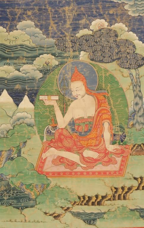 THANGKA OF SHANTIRAKSHITA, TIBET, 19TH CENTURY