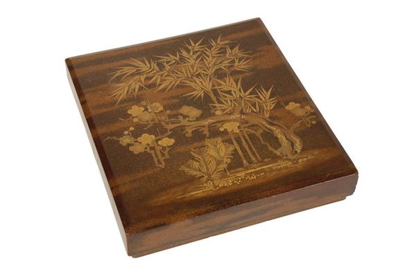 JAPANESE LACQUER BOX, MEIJI PERIOD