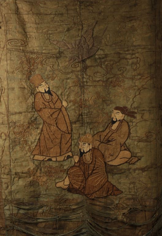 SILK WALL HANGING, QING DYNASTY