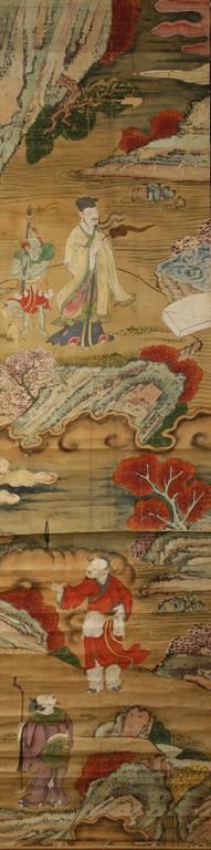 TWO JAPANESE SCROLL PAINTING, EDO PERIOD