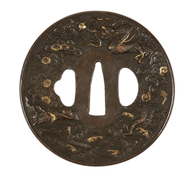 FINE IRON TSUBA, EDO PERIOD