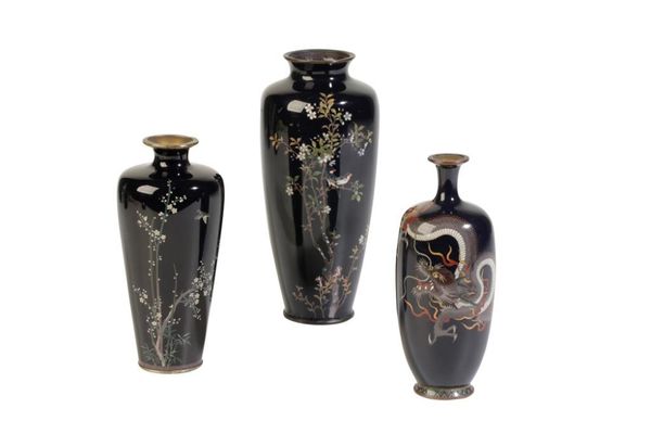 JAPANESE CLOISONNE VASE, MEIJI PERIOD