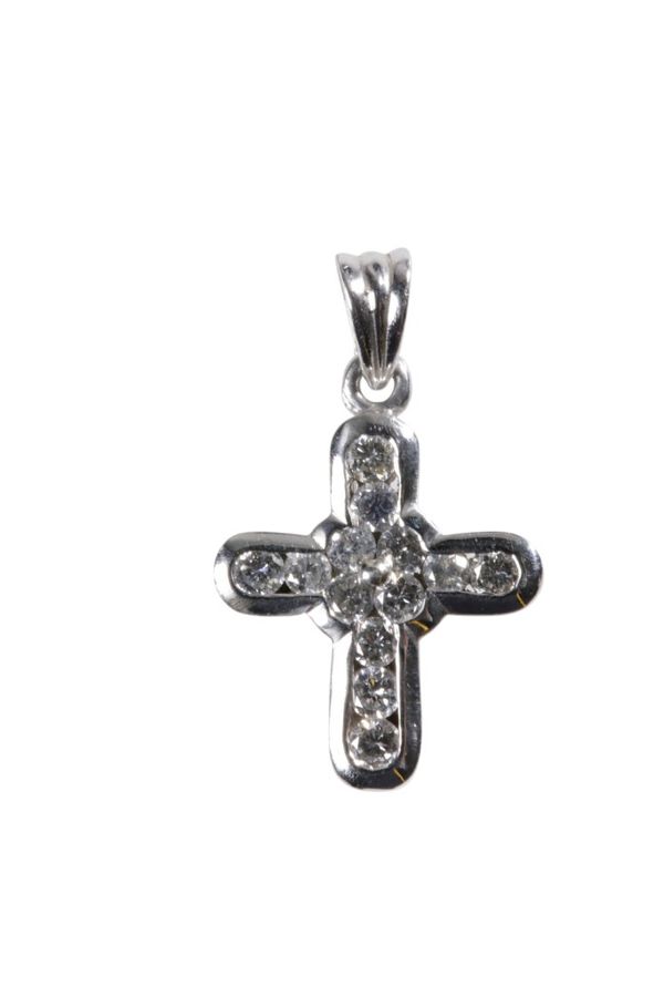 DIAMOND SET CROSS PENDANT