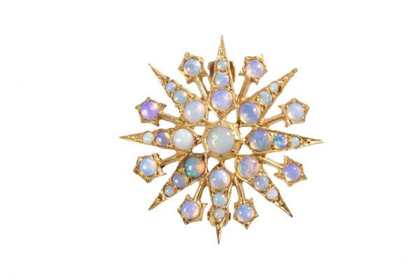 OPAL STAR BURST BROOCH / PENDANT