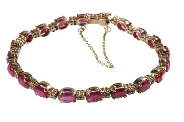 RUBY AND DIAMOND BRACELET