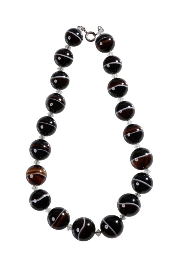 CATS EYE BEAD NECKLACE