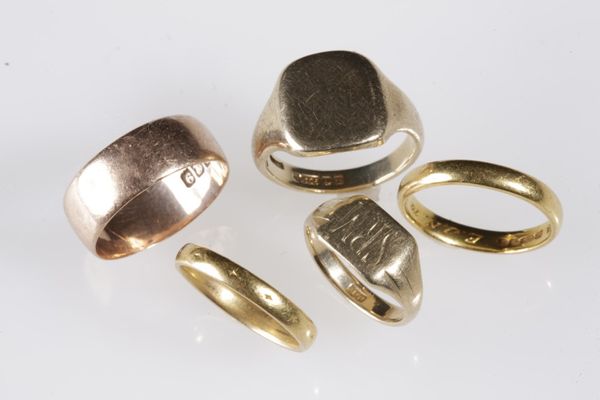 FIVE GOLD RINGS