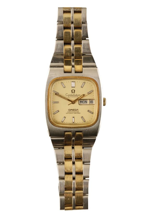 OMEGA CONSTELLATION GENTLEMAN'S STAINLESS STEEL BRACELET WATCH