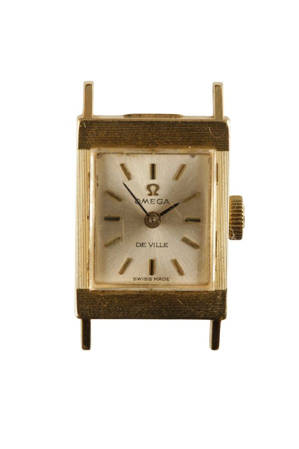 OMEGA 9CT GOLD LADIES MANUAL WIND WRIST WATCH