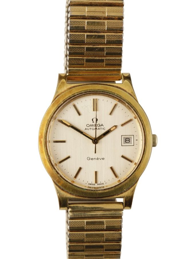 OMEGA GENEVE GOLD PLATED AUTOMATIC GENTLEMAN'S WRIST WATCH